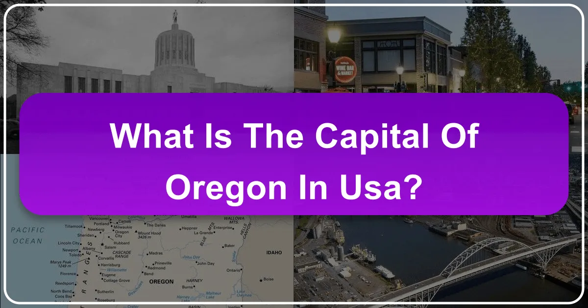 What is the Capital of Oregon in USA?