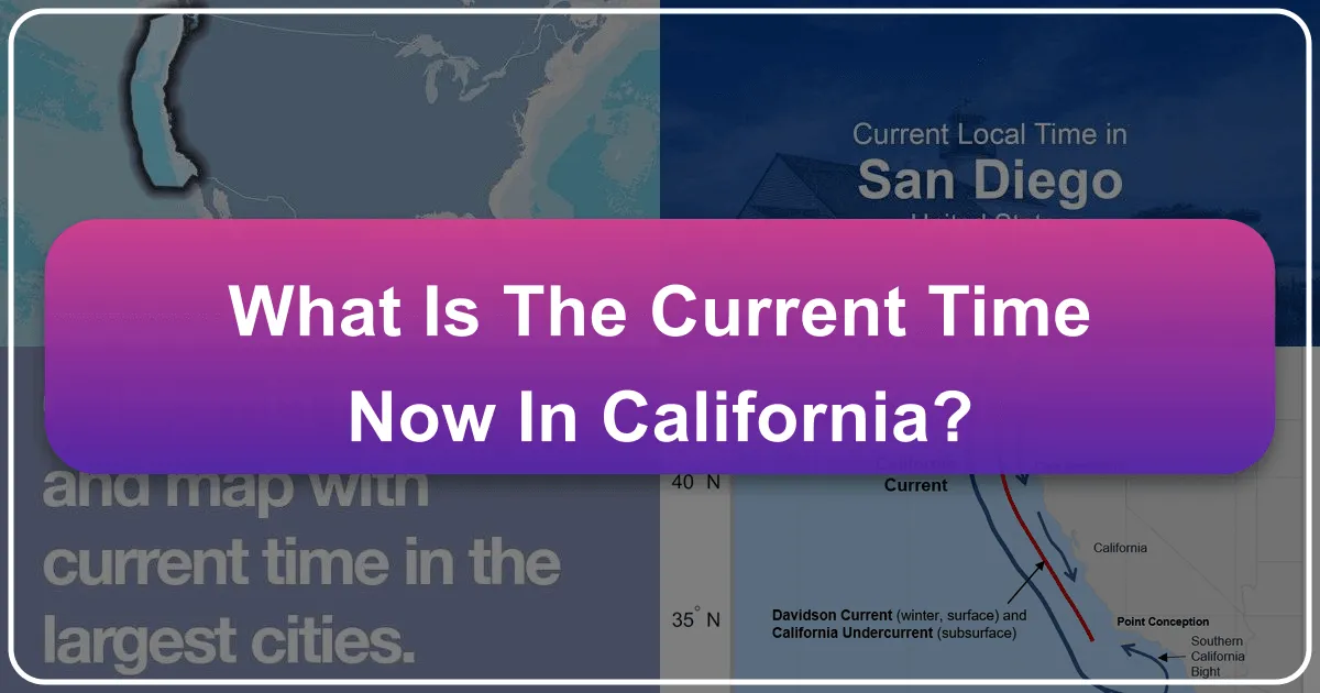 what is the current time now in california