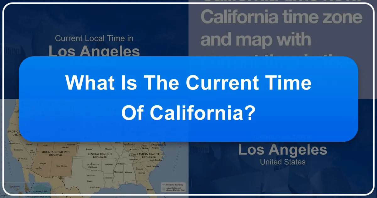 What is the Current Time of California?