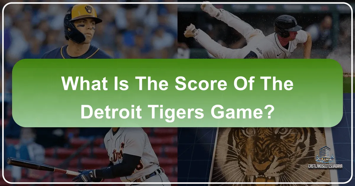 What Is The Score Of The Detroit Tigers Game?