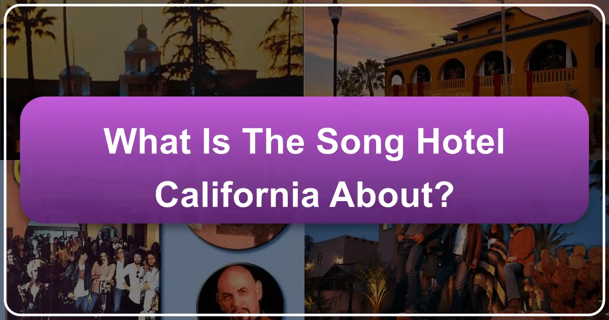 What is the Song Hotel California About?