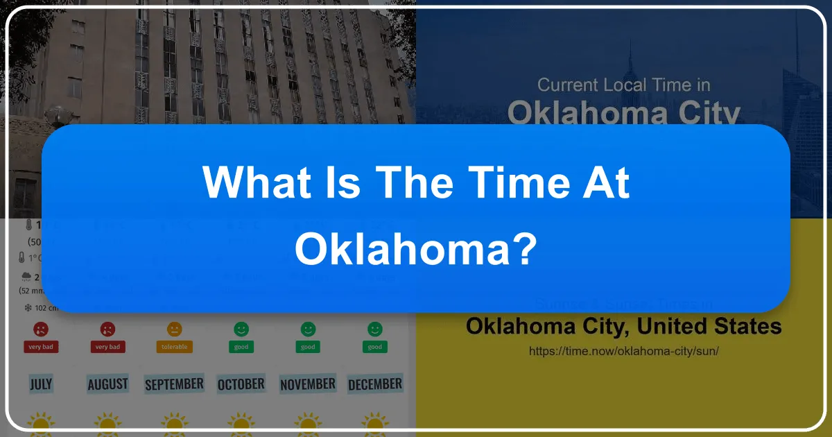 What is the Time at Oklahoma?