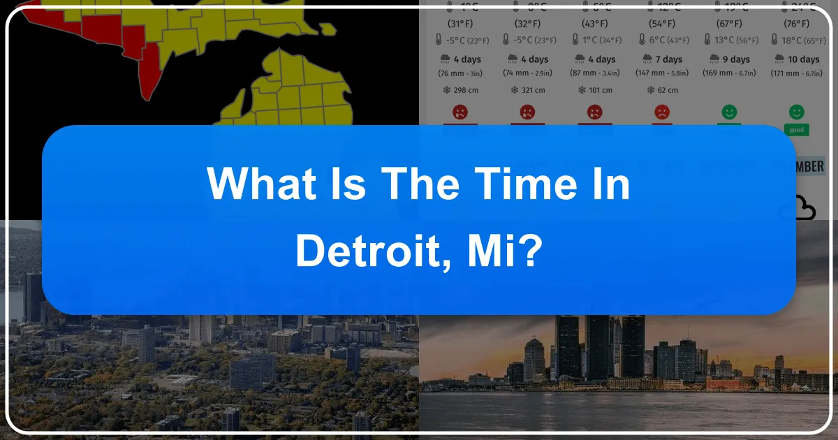 Unveiling Detroit's Rhythms: Time, Travel, and Timeless Experiences in the Motor City