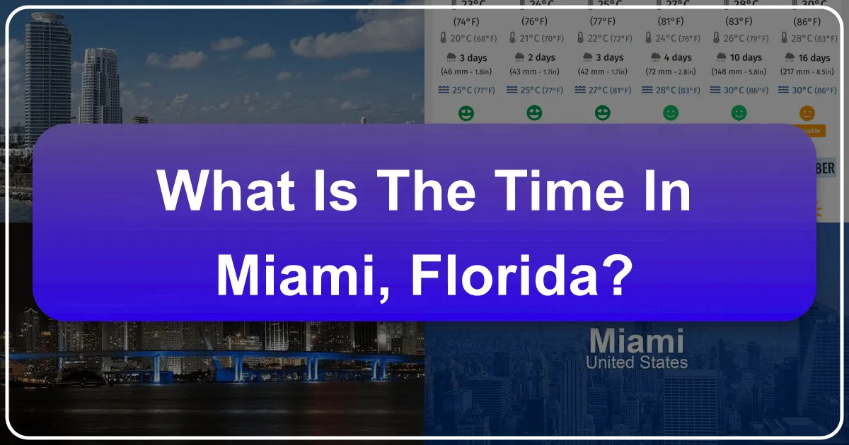 What is the Time in Miami, Florida?