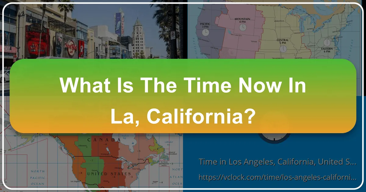 What is the Time Now in LA California?