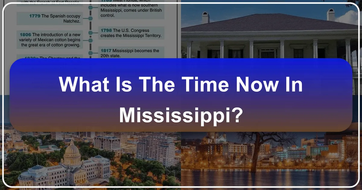 What is the Time Now in Mississippi?