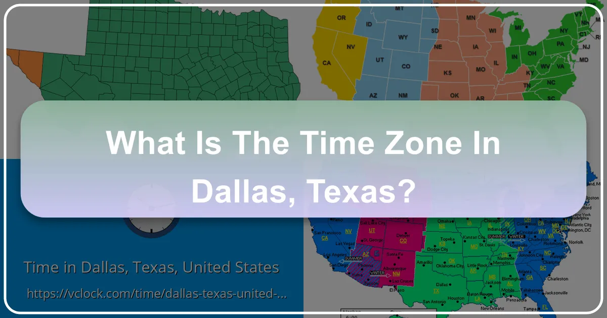 What is the Time Zone in Dallas, Texas?