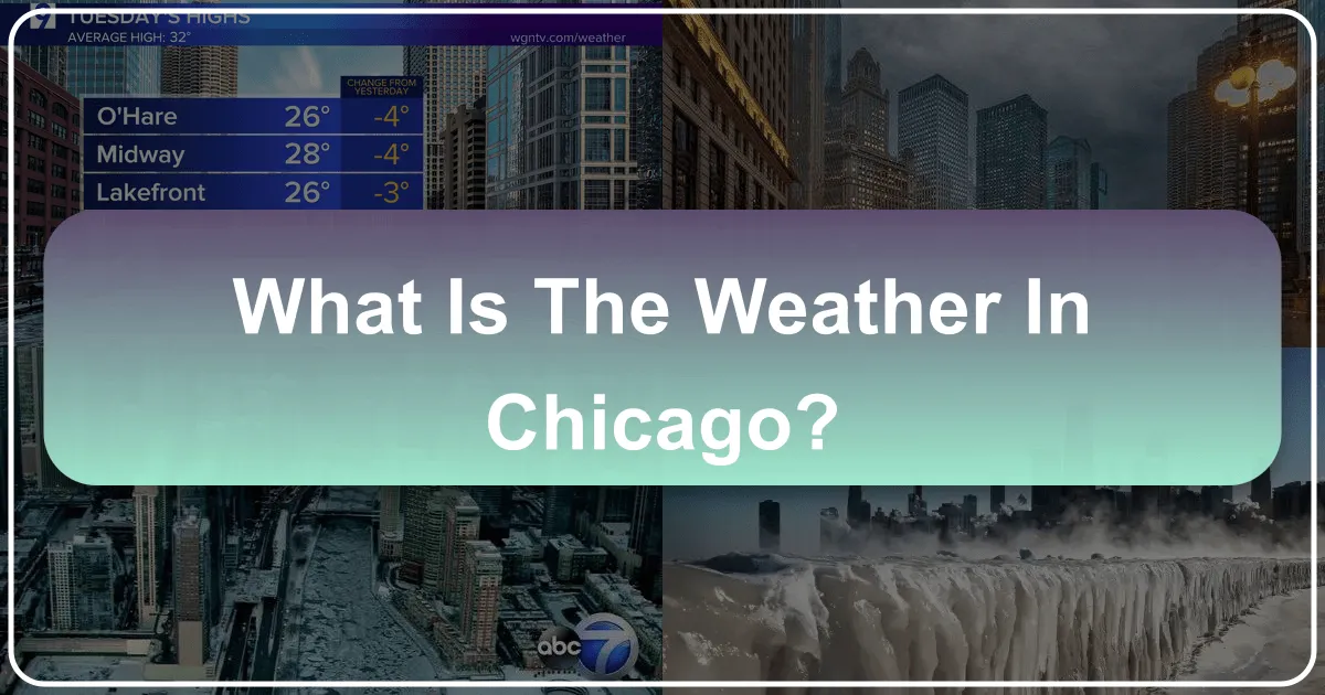What is the Weather in Chicago? A Comprehensive Guide for Travelers