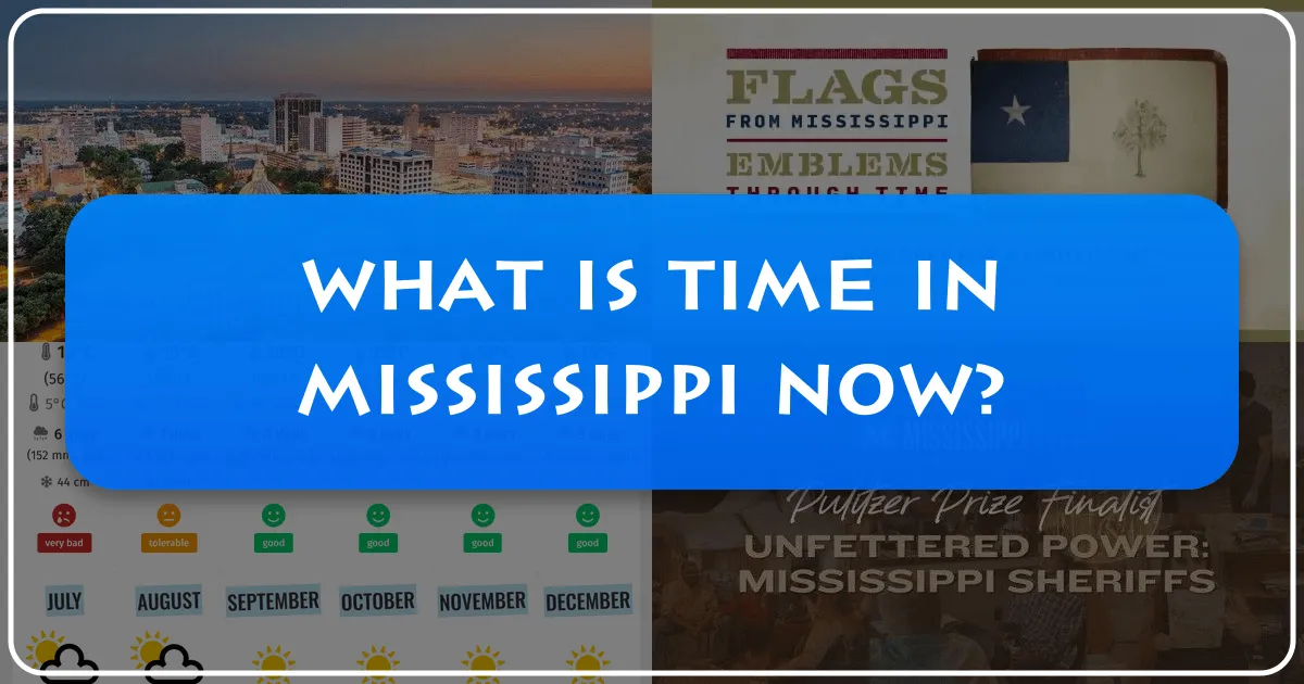 What is Time in Mississippi Now?