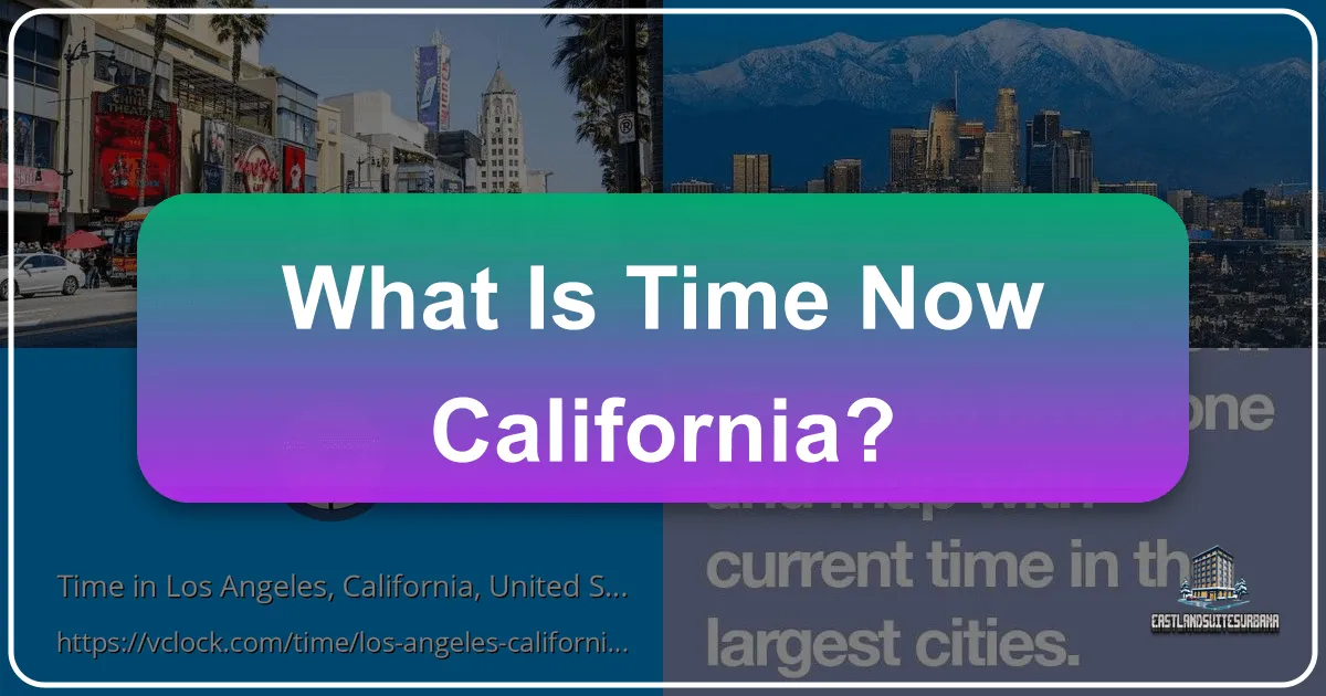 What is Time Now California: A Traveler's Guide to Golden State Rhythms