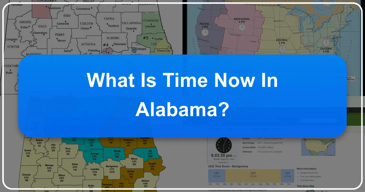 What is Time Now in Alabama?