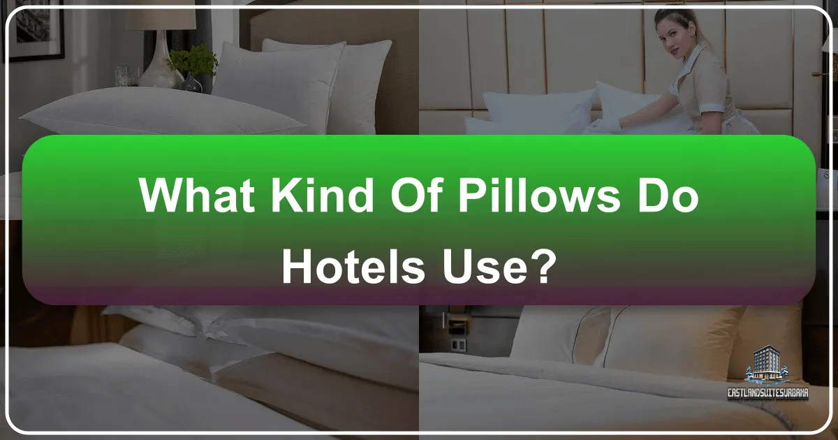 What Kind Of Pillows Do Hotels Use?