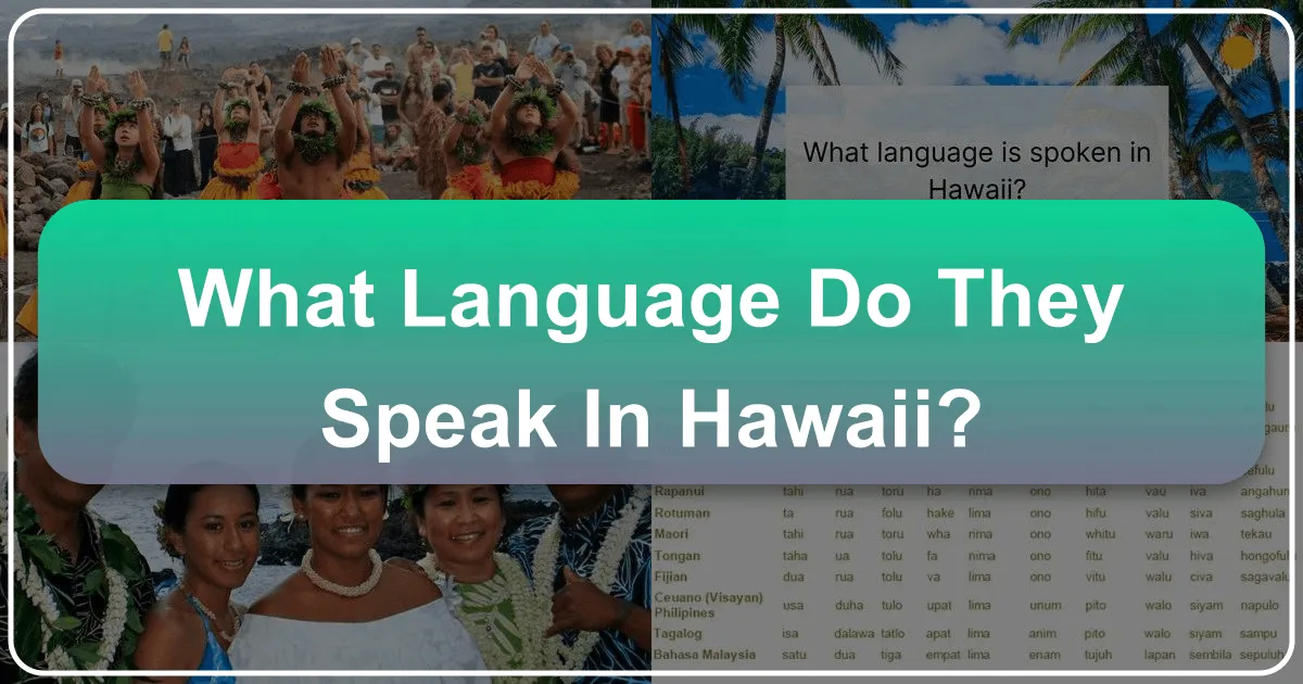 What Language Do They Speak in Hawaii?