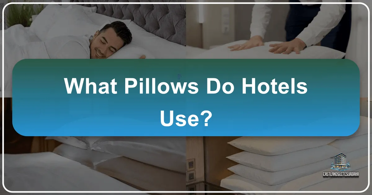 What Pillows Do Hotels Use?