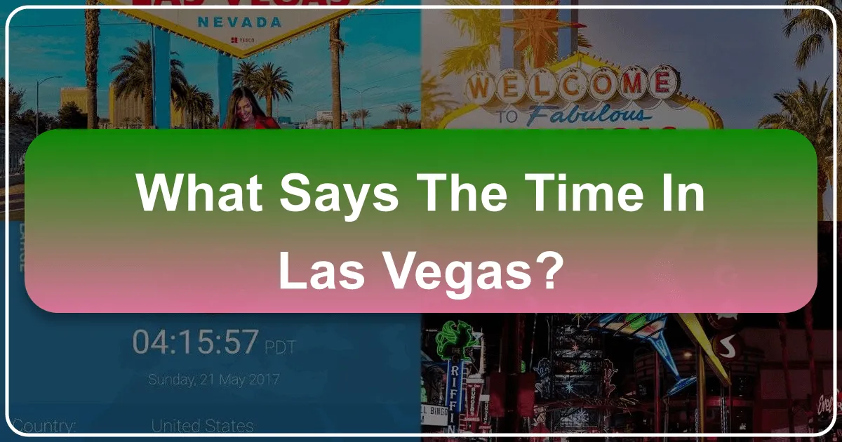 what says the time in las vegas