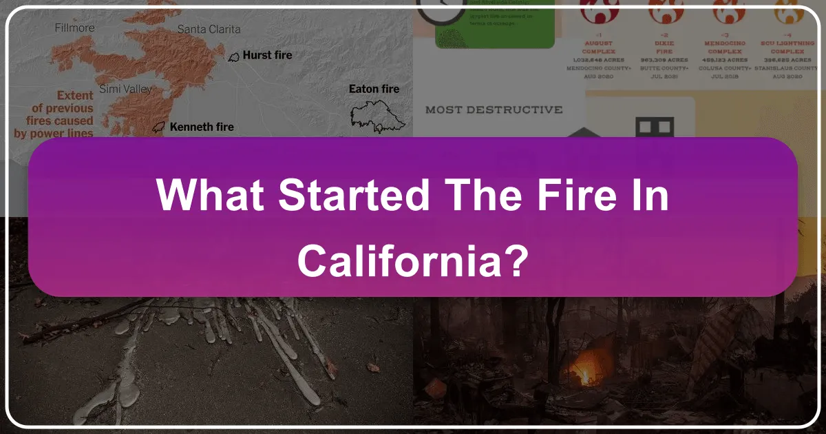 What Started the Fire in California