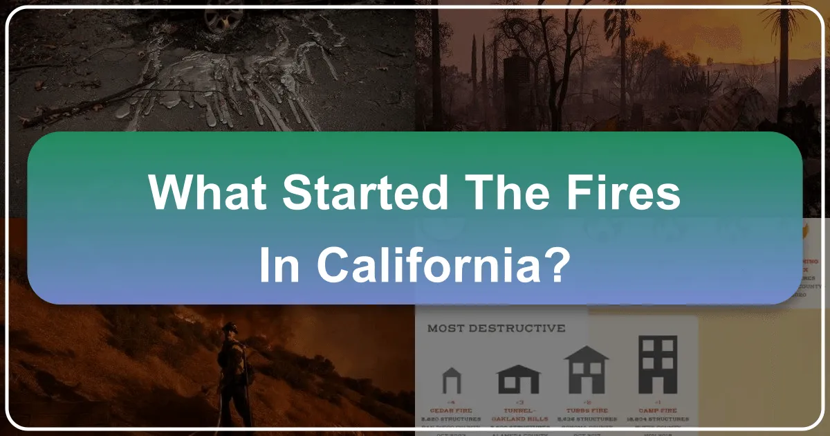 Unraveling the Origins: What Ignites the Wildfires in California?