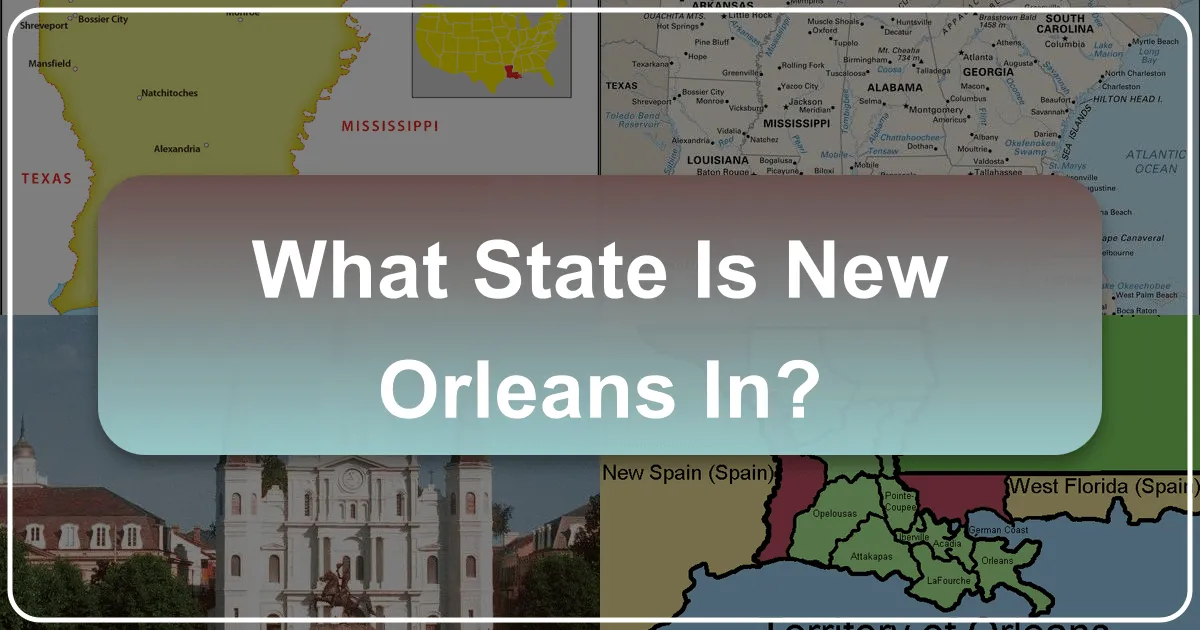 Discovering New Orleans: What State Is This Iconic City In?