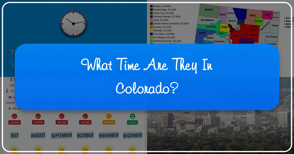 What Time Are They in Colorado?
