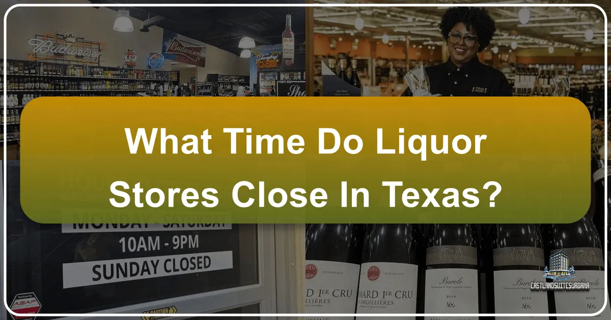 What Time Do Liquor Stores Close In Texas?
