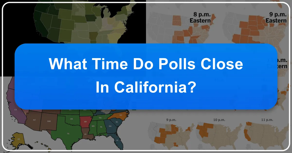 What Time Do Polls Close in California?