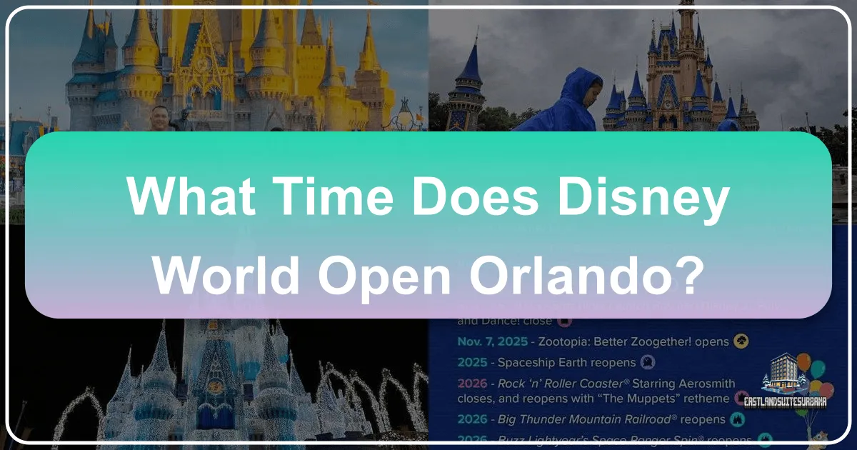What Time Does Disney World Open Orlando?