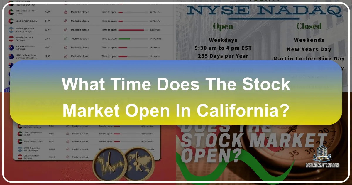What Time Does The Stock Market Open In California?