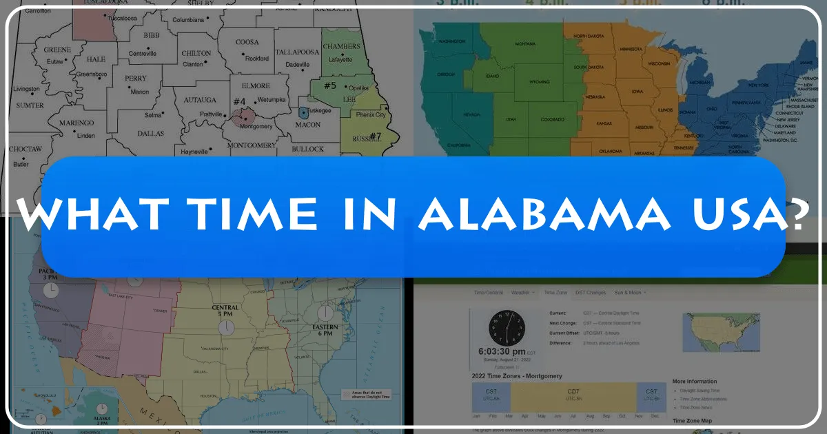 What Time in Alabama USA