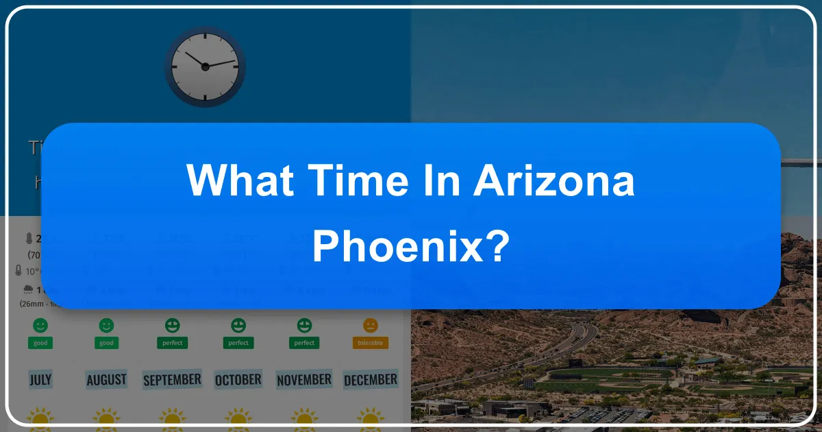 What Time in Arizona Phoenix