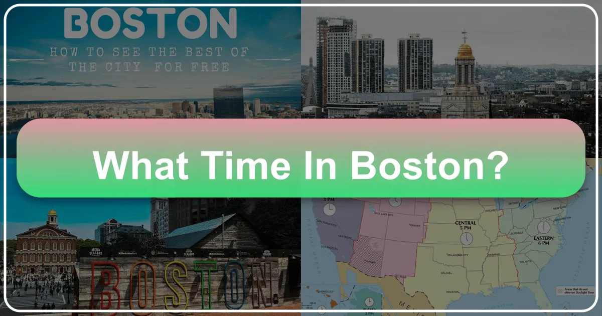 What Time in Boston: Navigating Your Clock in the Hub of New England