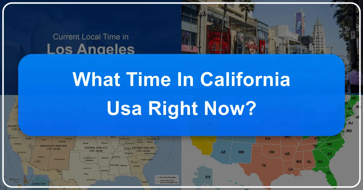 What Time in California USA Right Now