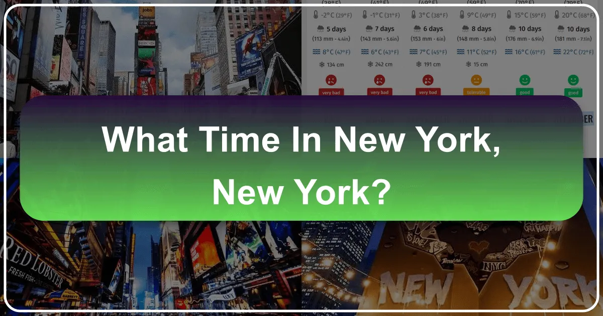 What Time in New York, New York