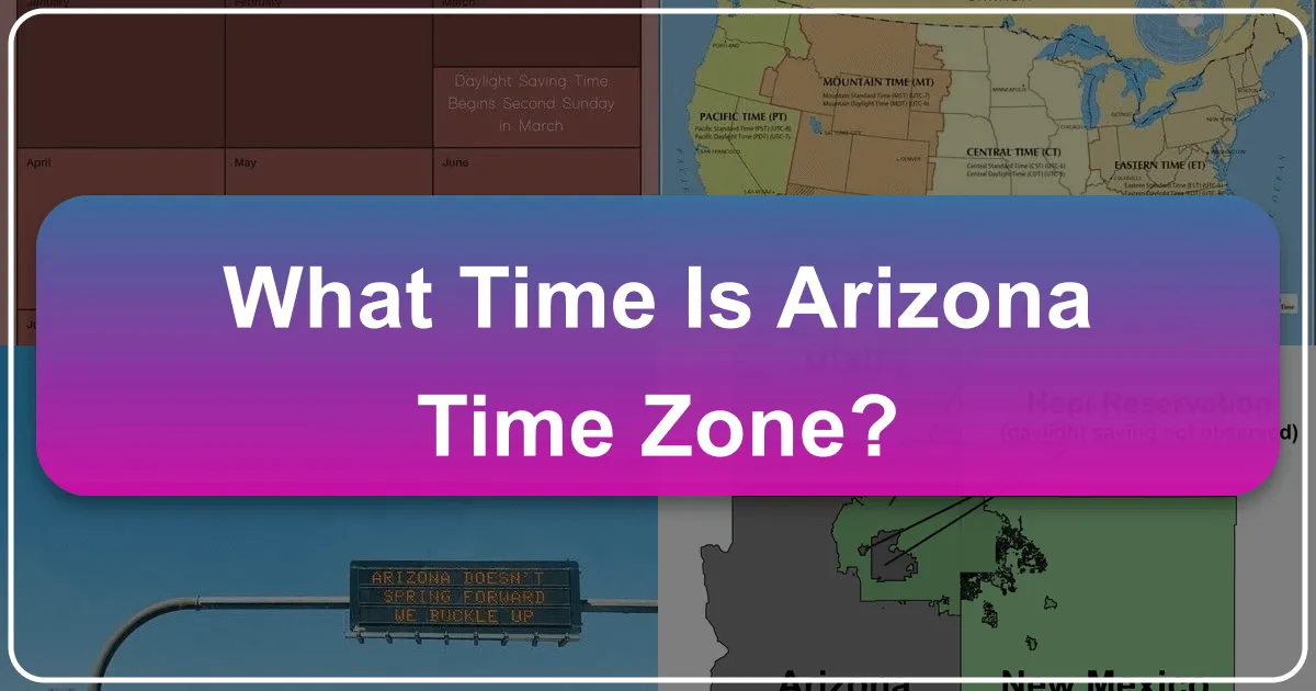 what time is arizona time zone