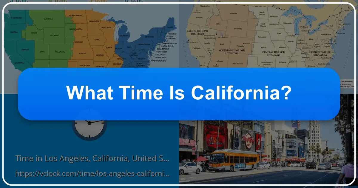 What Time is California: Navigating Pacific Standard Time for Your Golden State Adventure
