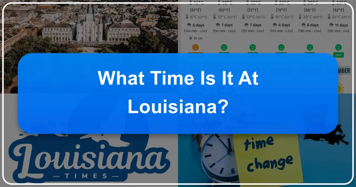 What Time Is It At Louisiana