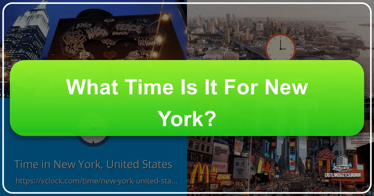 What Time Is It For New York?