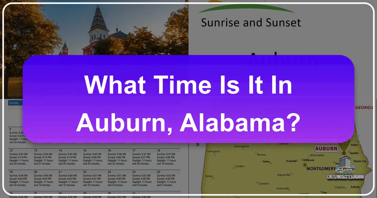 What Time Is It in Auburn, Alabama?