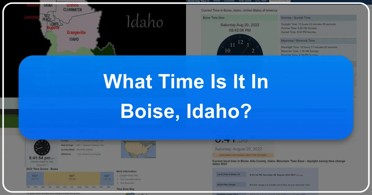 What Time is it in Boise, Idaho?