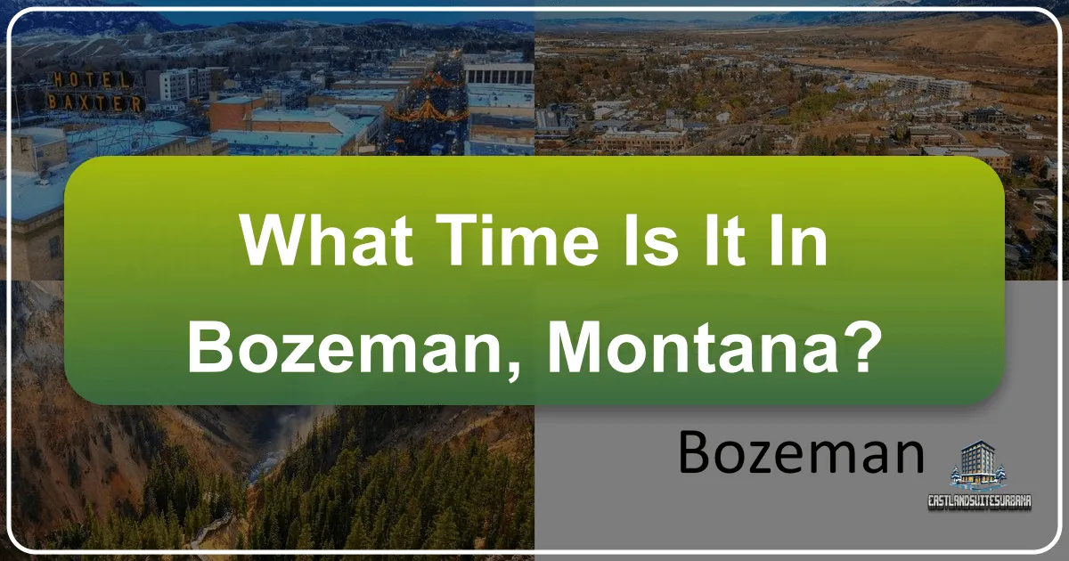 What Time Is It In Bozeman Montana