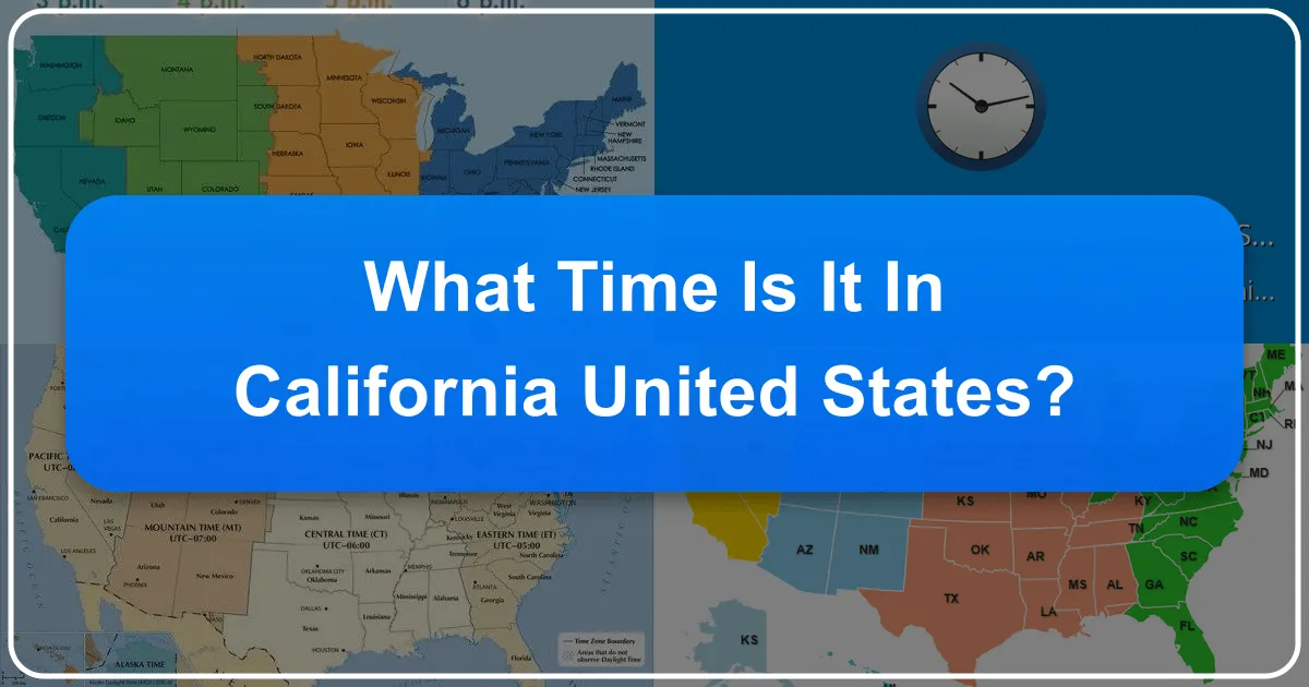 what time is it in california united states