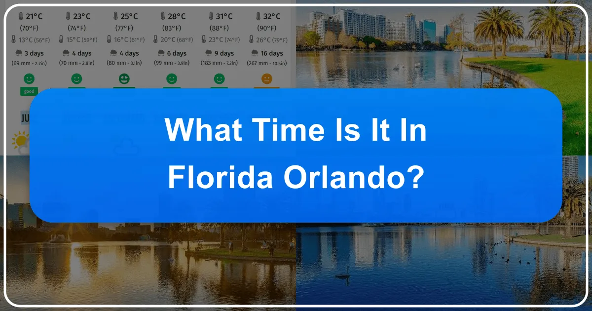 What Time Is It In Florida Orlando