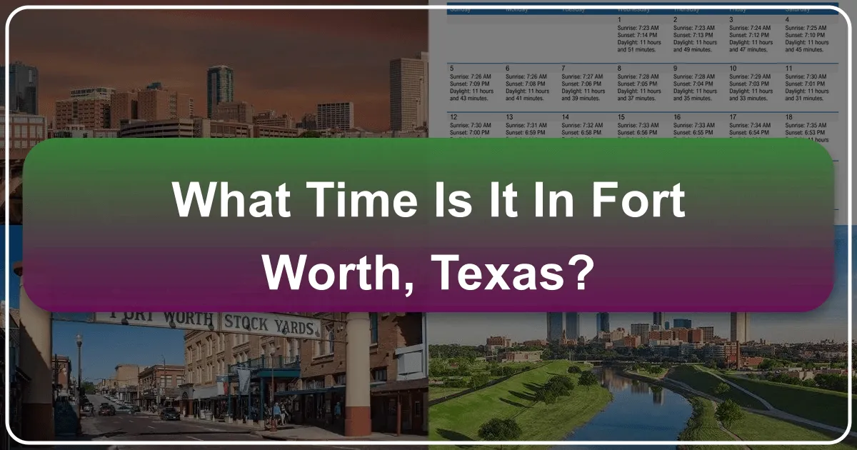 What Time Is It in Fort Worth, Texas?