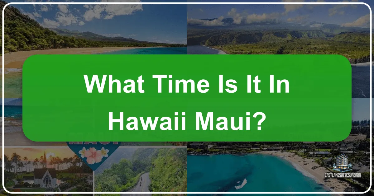 What Time Is It In Hawaii Maui