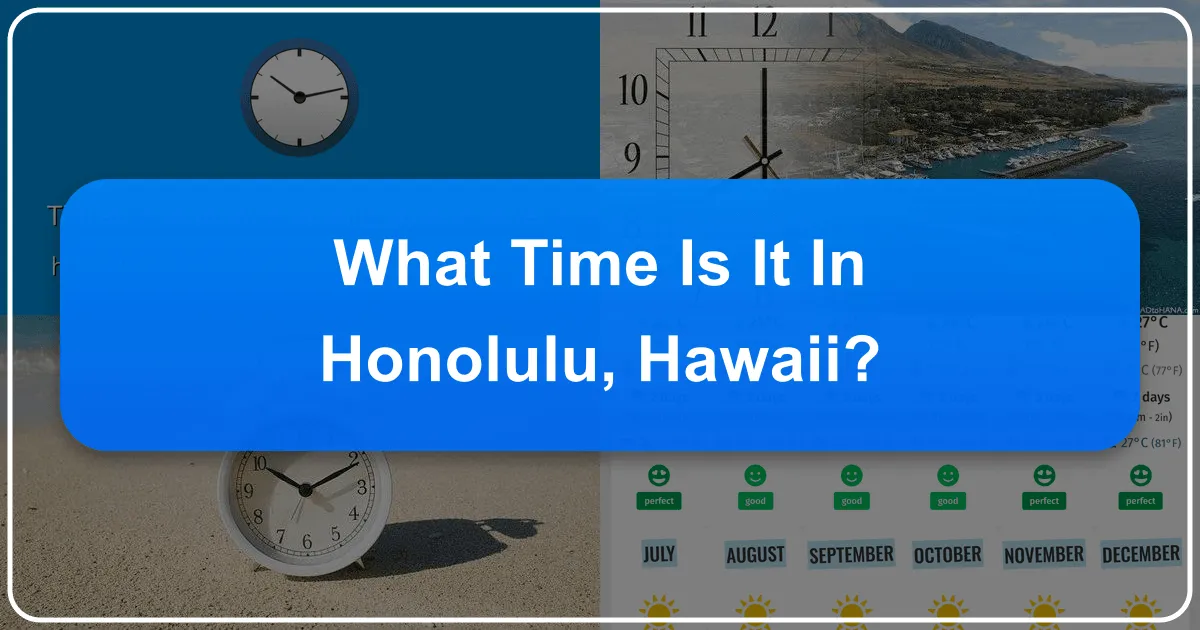 What Time Is It In Honolulu, Hawaii?