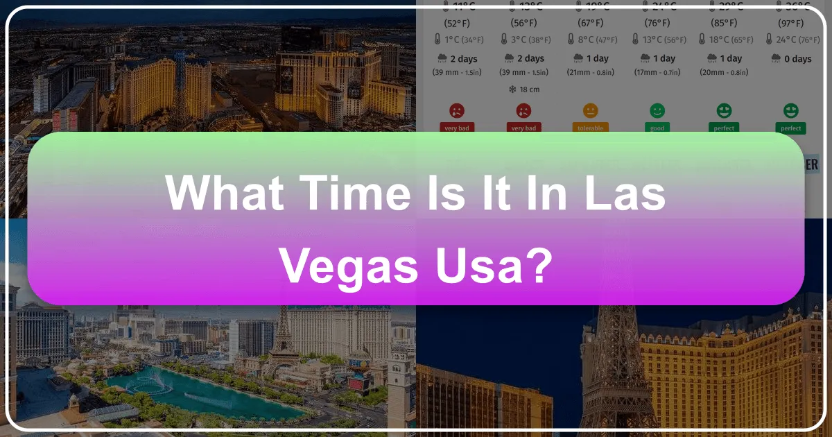 What Time Is It In Las Vegas USA
