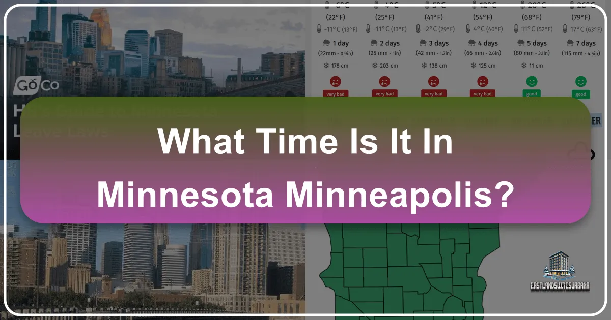 What Time Is It In Minnesota Minneapolis?