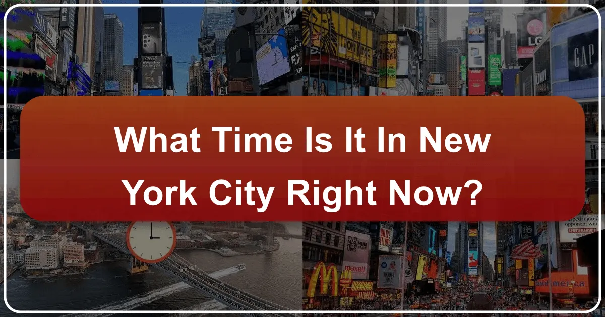 what time is it in new york city right now