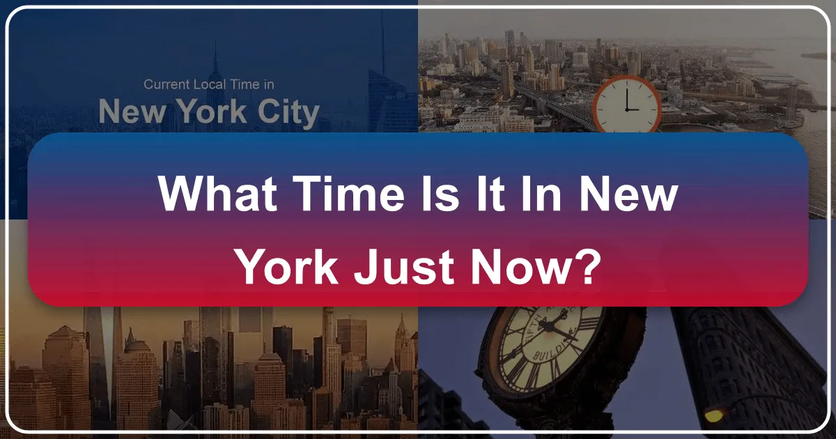 what time is it in new york just now