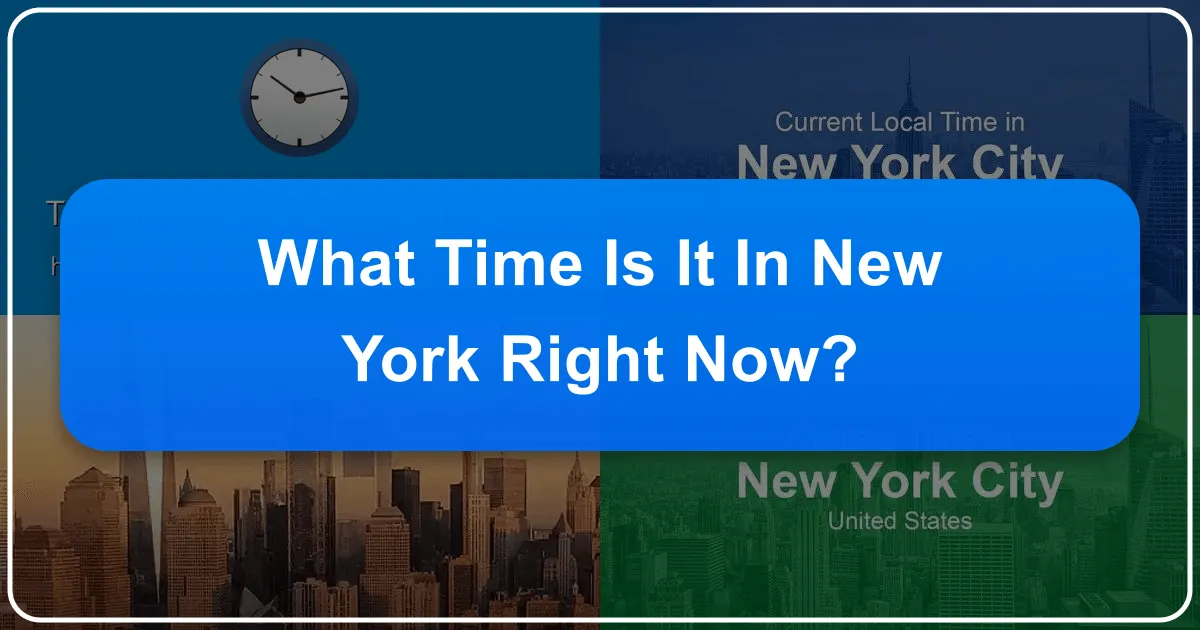 What Time Is It In New York Right Now?