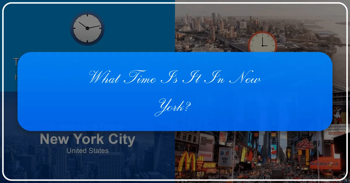 What Time Is It In New York
